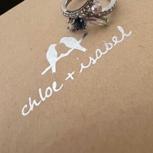 Chloe + Isabel Silver-Tone Stackable Rings with Pearl and Crystal Accents
B2